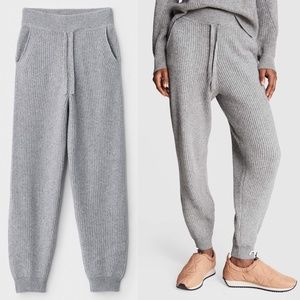 Rag & Bone Pierce Cashmere Joggers Lounge Pants in Gray Size Large L - NWOT